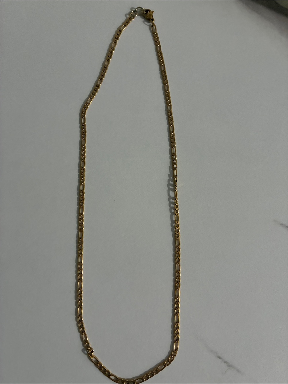 Delicate Gold Figaro-Style Necklace for Women